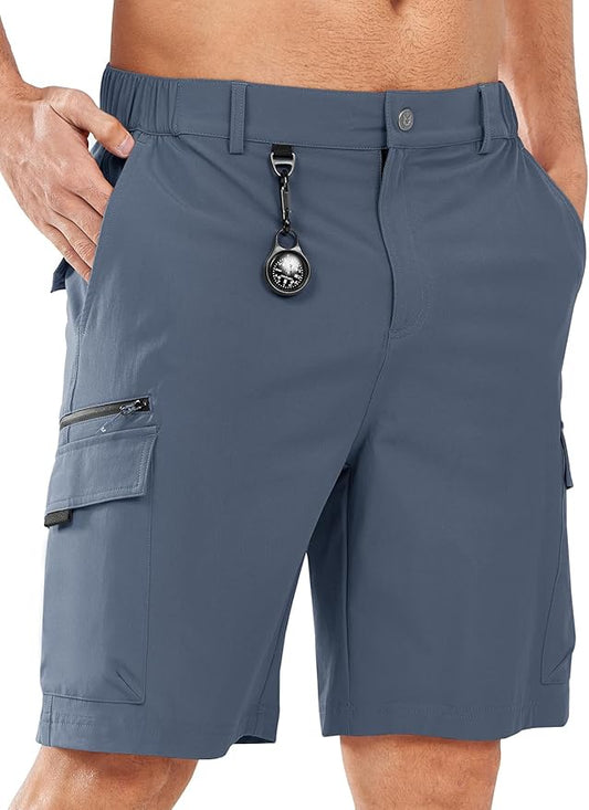 NORTHYARD Men's Cargo Hiking Shorts 9" Lightweight Outdoor Tactical Work Camping Sport Golf Casual Travel Fishing Multipocket
