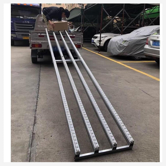 200cm Conveyor Table, Light-Duty ABS Plastic Roller Unloading Slide for Warehouses & Factories, Efficient Freight Handling (6 Slides)