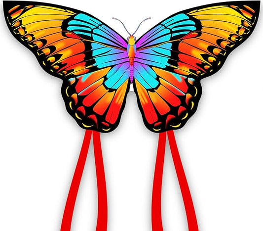 Xida Butterfly Kite for Kids & Adults, Easy to Fly, Ages 4-8, Large Kite with 300ft Handle, Perfect for Beach Trips