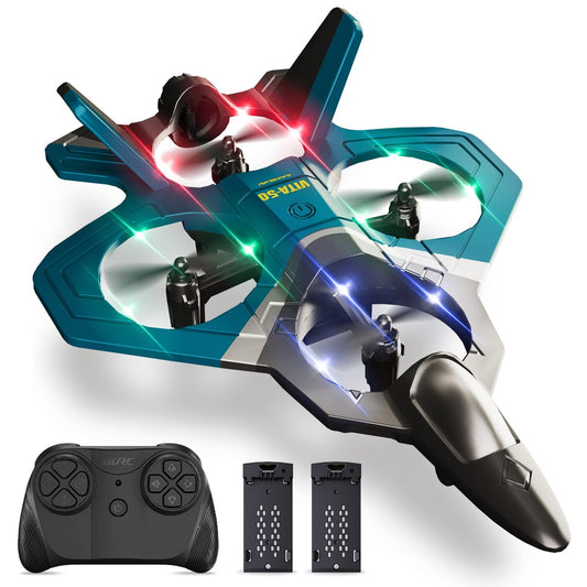 4DRC Foam RC Plane for Adults Kids, Remote Control Airplane Toys for Boys Kids Adults Beginners, RC Planes Fighter Jet Helicopter Drones for Kids Adults, 360° Flip Easy to Fly