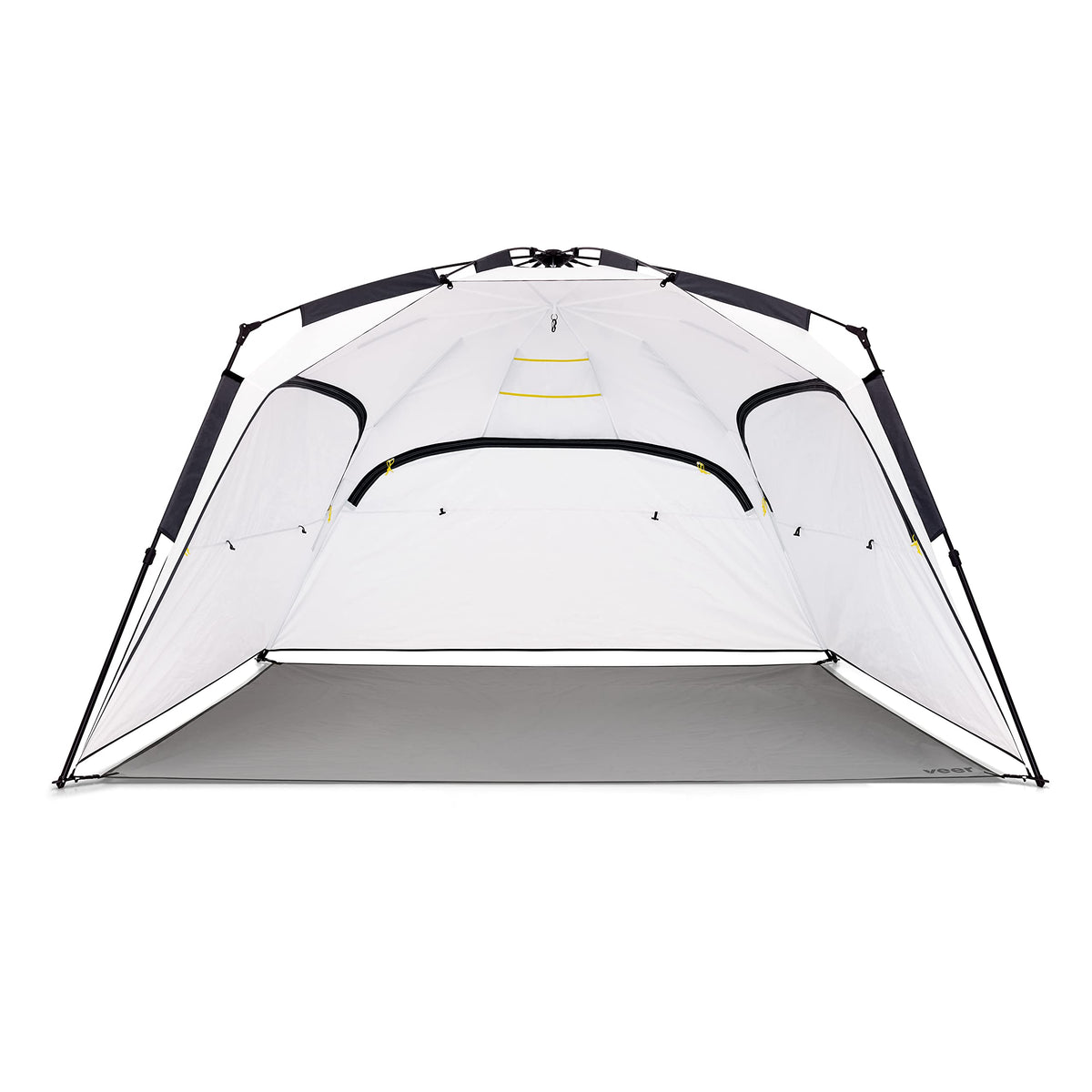 Veer Family Basecamp Recreational Pop-Up Tent | Premium Trail Rated Beach Tent or Camp Shelter for Adults and Kids | Water Resistant UPF50 Protective Coating | Portable with Easy Set Up and Take Down