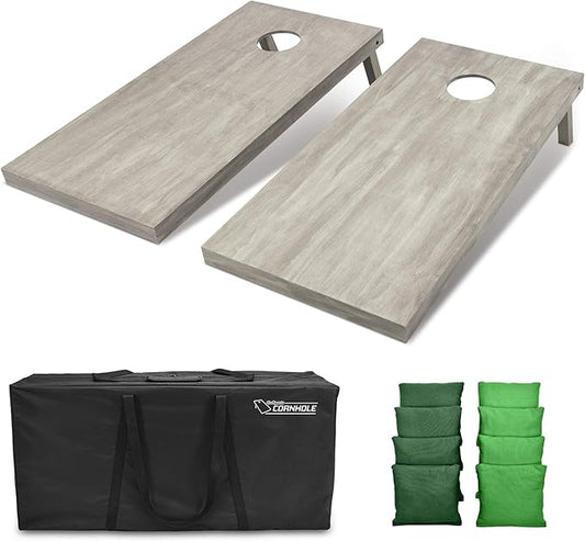 GoSports 4 ft x 2 ft Regulation Size Wooden Cornhole Boards Set - Includes Carrying Case and Bean Bags (Choose Your Colors) Over 100 Color Combinations