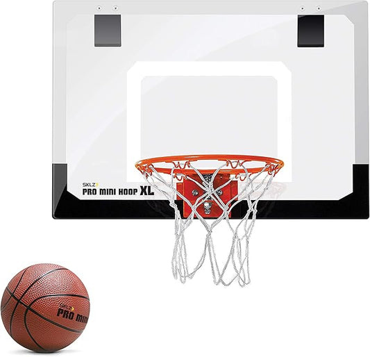 SKLZ Pro Mini Indoor Basketball Hoop - Over The Door ??Portable - Great For Home, Dorms, Offices, and Gifts