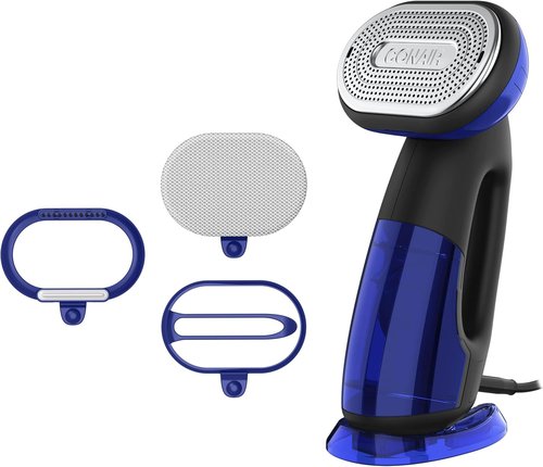 Conair Turbo ExtremeSteam 2-in-1 Handheld Steamer & Iron - 1875W for Effortless Wrinkle Removal | Black/Blue