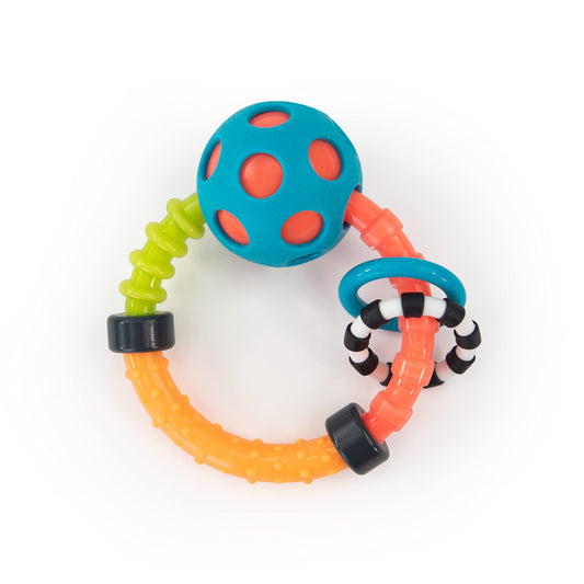 Sassy My First Rattles Newborn Gift Set with 3 Soft and Flexible Rattles,Ages 0+ Months,(Pack of 6)