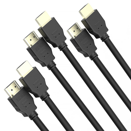 5ft 3-Pack, 1.4 1920x1080 144Hz 100Hz 60Hz 1.5m Kado HDMI Cable High Speed HDMI with Ethernet FHD HDCP, Male-to-Male
