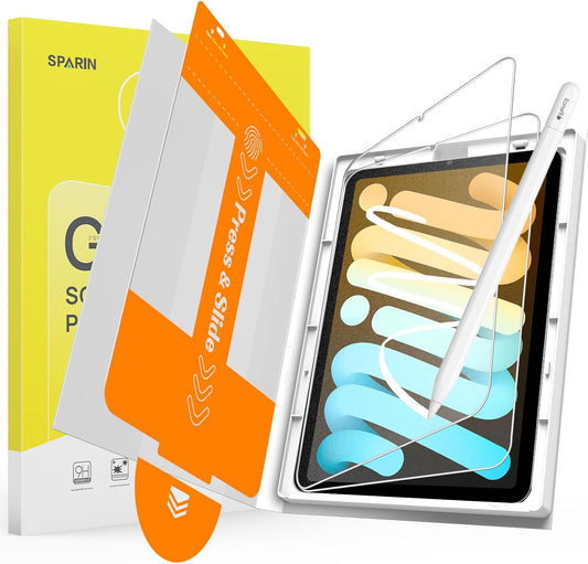 2 Pack 7 (A17 6 8.3 inch (7th/6th 2024/2021), SPARIN Paper Glass Screen Protector for iPad Mini Pro) & iPad Mini Gen