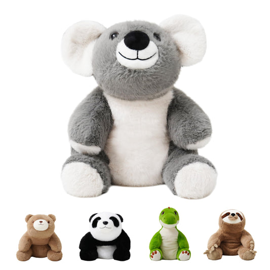 AmyToo Weighted Stuffed Animals, Giant Koala Stuffed Animal, Weighted Koala Plush, Toy Gifts for Kids & Adults, Gray, 4.5 lbs, 25 Inch
