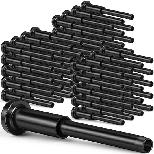 Blulu 100 Pack Invisible Cable Railing kit, T316 Stainless Steel 1/8" Invisible Receiver and Swage Stud End for Cable Railing, Swage Tensioner 1/8" for Wood/Metal Post, Cable Railing Hardware (Black)