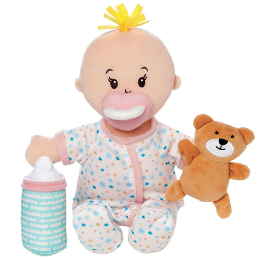Manhattan Toy Wee Baby Stella Sleepy Time Scents Soft Doll Set, 12",Peach