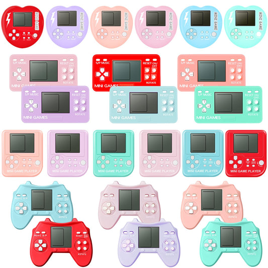 SSRMX 24Pcs Video Game Party Favors for Kids, Mini Gaming Party Favors Bulk Gifts Toys Goodie Bag Stuffers Return Gifts for Birthday Party for Boys and Girls