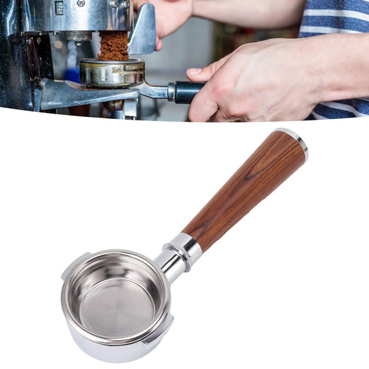 Bottomless Portafilter Ascaso Milesto Em19M2 Crem One Casadio Semremo Cimbali Royal Gemilai Bezzera Gaecm Filter Basket Thailand Rosewood Aluminum Alloy 2 Ears Portafilter