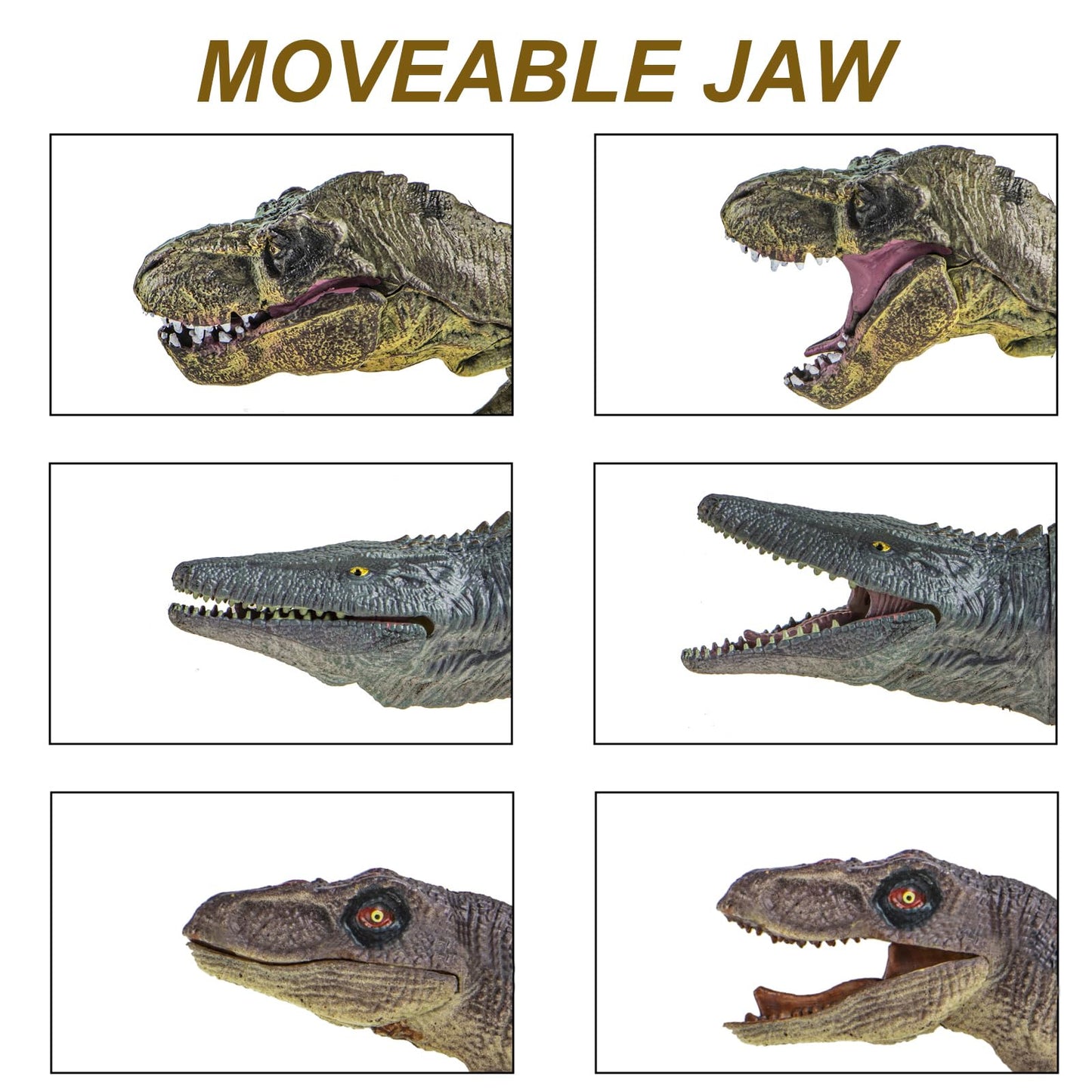 Lavesom 6PCS Jumbo Dinosaur Toy Set, Realistic Dinosaurs Toys for Kids - Large Dino Playset for Boys and Girls 3 4 5 6 7 Year Old Children Birthday Dinosaur Lovers
