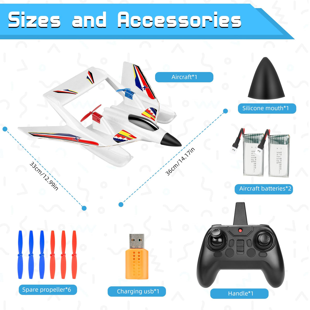 Kimmol RC Plane for Water Land & Air, Remote Control Plane, Sea Airplane R C, 2 Channel RC Airplane Amphibious Tri-Phibian Aircraft with 2 Batteries, 2.4GHz RTF A irplane Glider for Adult Beginner