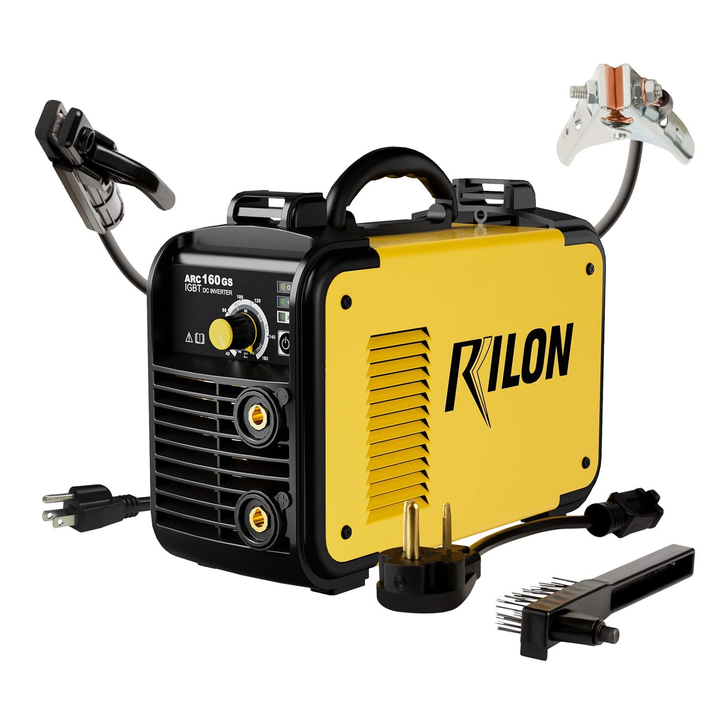 Troozy Stick Welder 110V/220V, Arc Welding Machine 160A, IGBT High Duty Cycle, Dual Voltage MMA Welding Kit with Hot Start Arc Force Anti-Stick DC, Yellow