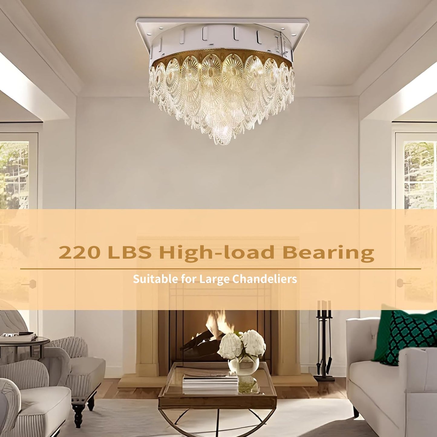 Motorized Chandelier Hoist Lift System, 2-in-1 Heavy Duty Chandelier Lifter with Wall Switch and Remote Control, 110V 220LBS Electric Villas Pendant Lamps Lifter 8M Lifting Height for Installation