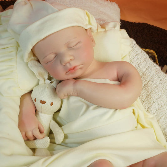 YaLuoQian Reborn Baby Dolls 20.5 inch Silicone Reborn Baby Dolls Full Body Lifelike Newborn Dolls