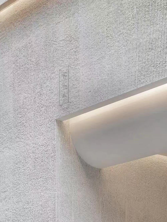 3D Stone Wall Panels Soft Textured Concrete Realistic 3D Texture, Waterproof & Fireproof Exterior and Interior White Wall Tile for Home Décor(White)
