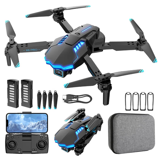 Drone with Camera 1080P with Brushless Motor Drone for Beginner, Long Fly Time, One Key Take Off/Land, RC Quadcopter Toys Gifts for Boys Men Birthday Gifts