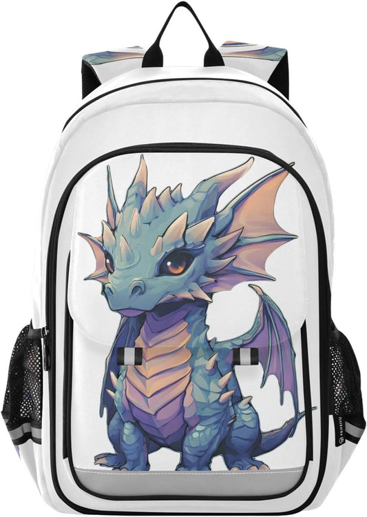 Backpack Daypack ALAZA Cute Baby Dragon Laptop Purse for Women Men Travel Bag Casual with Compartment & Multiple