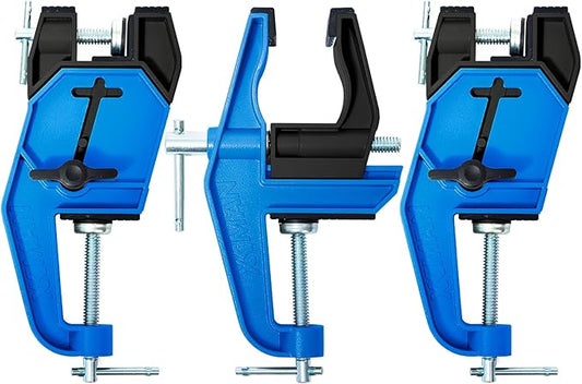 XCMAN Alpine Ski Vise PRO For Ski Tuning and Waxing Adjustable Angle and Height Durable and Stable - Jaw opens up to 105mm