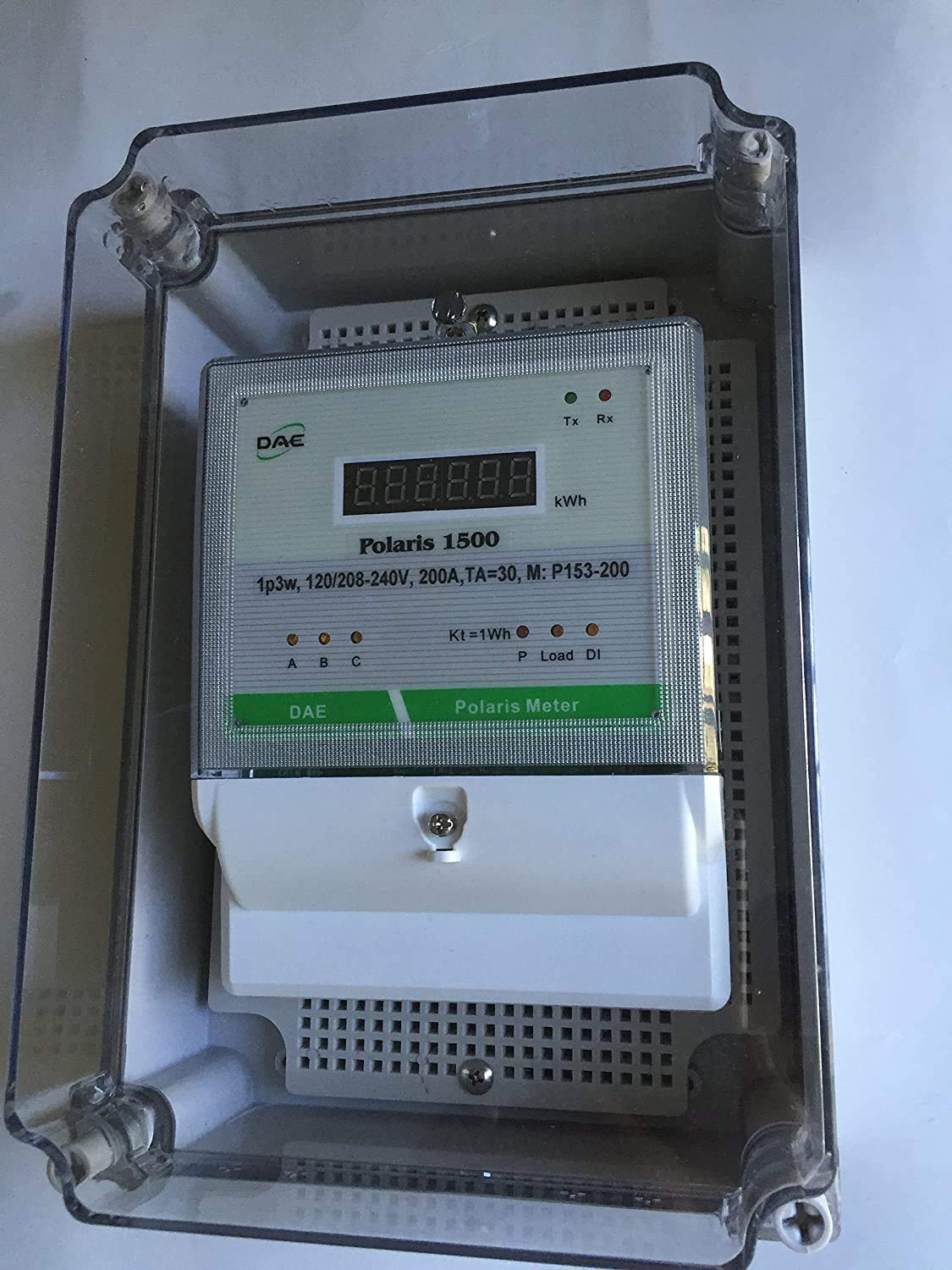 DAE P153-200-S KIT, UL CTEP kWh Smart Submeter, 1 Phase 3 Wire (2 hot Wire, 1 Neutral), 200A, 120/240v, 2 CTs, RS485