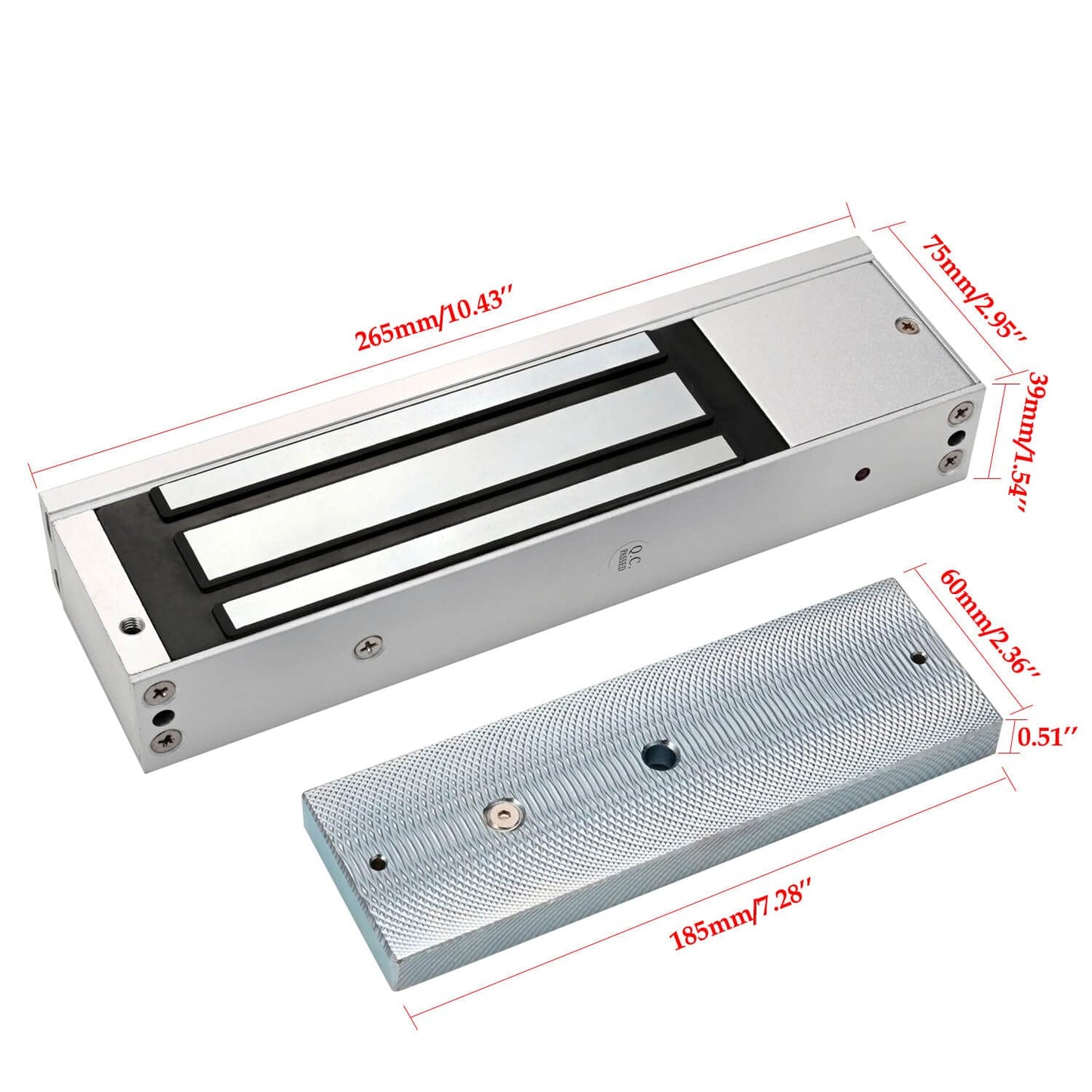 Door Access Control System Kit, Stainless Steel IP68 Waterproof Keypad Door Entry System with (500KG) 1200lbs Magnetic Lock, 2 Remote Controls, Supports Password & 13.56MHz IC Card