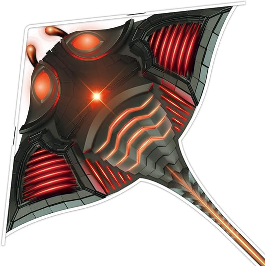 Mint's Colorful Life Devil Fish Kite for Kids and Adults，Easy to Fly Delta Kites Single Line Large, 300ft Kite String Handle Include
