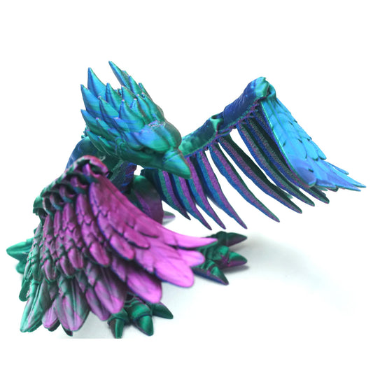 3D Printed Phoenix/Flying Dragon, A Winged Dragon,Pterosaur,Articulated Models,Flexible Joint Animal Model Figurines, Stress Relief, Fidget restlessness, ADHD Toys, Surprise Fantasy Gifts