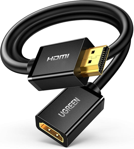 4K 10FT PS5 PS4 UGREEN HDMI Extension Cable HDMI Extender Male to Female Adapter Cord Compatible with Roku TV Stick