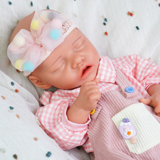 Maletofe Realistic Reborn Baby Doll, 16.5 Inch Silicone Baby Doll Girl, Full Body for Boys and Girls, Clothing Accessories Included, Kids Gift Set (Dann - Nude)