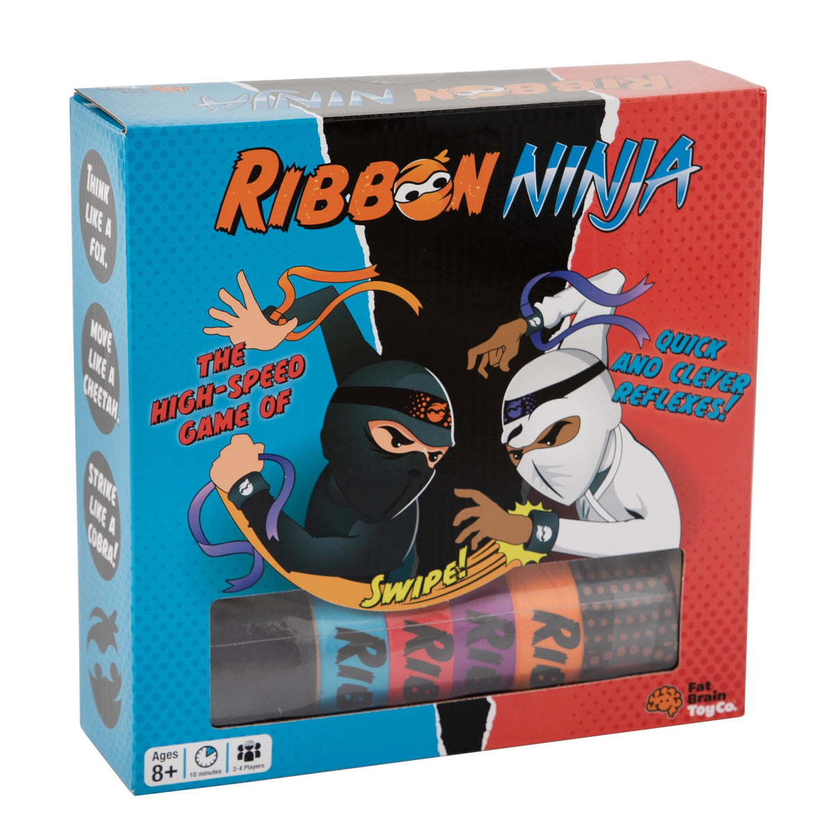 Fat Brain Toys Ribbon Ninja Game - Active Ribbon-Snatching Indoor or Outdoor Ninja Kids Toys for Kids & Teens