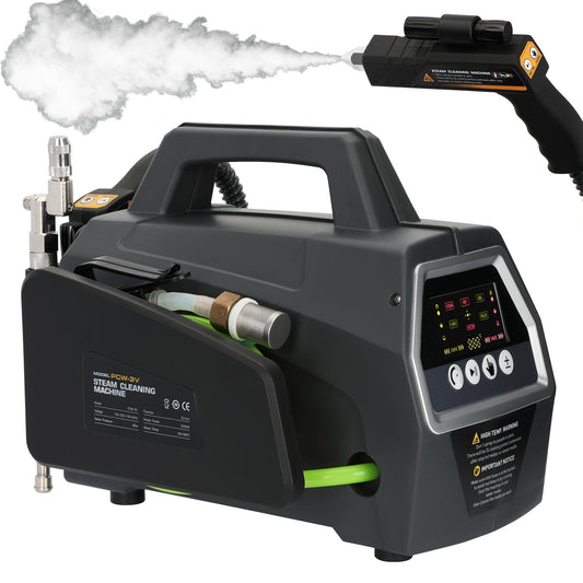 2200W High Pressure Steam Cleaner, Portable Steamer for Cleaning, 5 Cleaning Modes, 30s Fast Heating, 120V, Multi-Purpose Steam Cleaner for Home, HVAC, Grout, Car Detailing, Floor, Upholstery