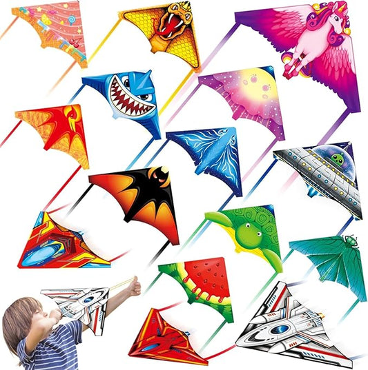 Mini Kites for Kids,Finger Launcher Kites Easy to Fly,Party Favors for Kids 4-8-12 Outdoor Toys Beach Games,Treasure Box Toys for Classroom Prizes Mini Kite Bulk
