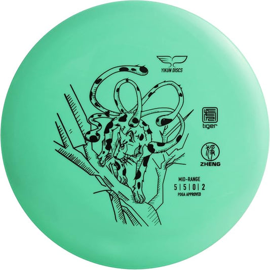 Yikun Stable Midrange Disc Golf Disc - 165-176g Glow-in-The-Dark & Standard Options | Reliable Flight for Outdoor Sports & Games | PDGA Approved (Color May Vary)
