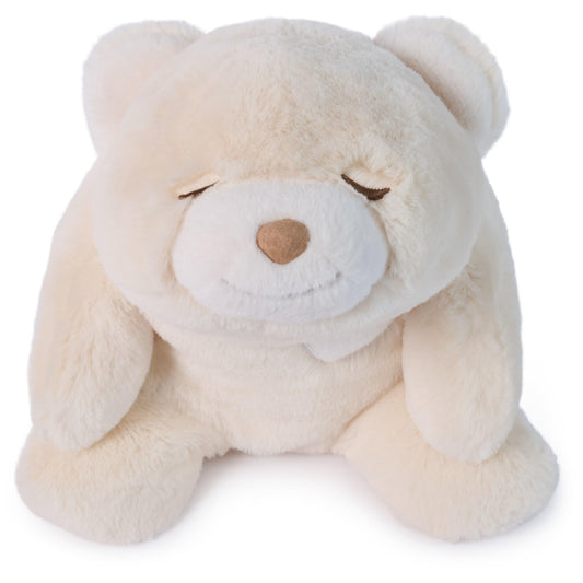 GUND Baby Snuffles Soother, Premium Teddy Bear Sensory Toy and Sleep Aid for Babies, Stuffed Animal for Ages 0 and Up, White/Cream, 9”