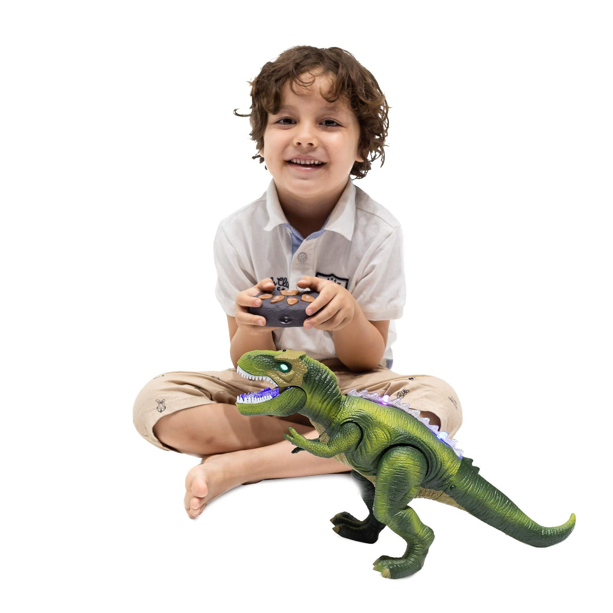JOYIN Robot Dinosaur Toy for Kids Boys 3+ Big T.rex with Light and Realistic Roaring Sound, Remote Control Walking & Dancing Dinosaur, Electronic Toy for Kid, Birthday Gift for Kids Boys Girls