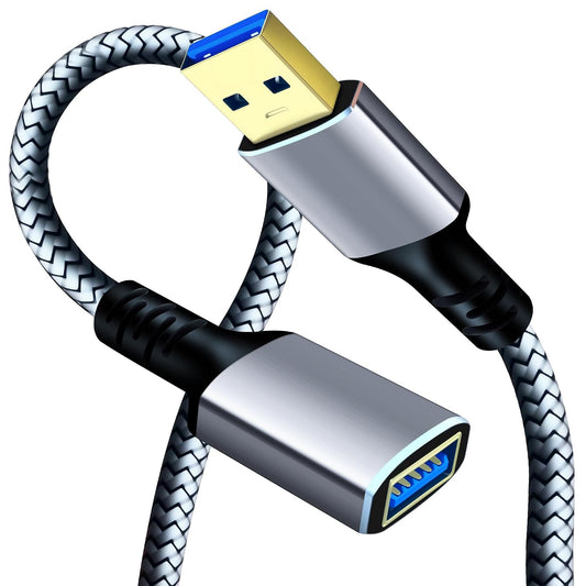 3.0 24.6Ft/7.5M, 3.0 24.6Ft) Tan QY USB Extension Cable USB High Speed Extender Cord Type A Male to A Female
