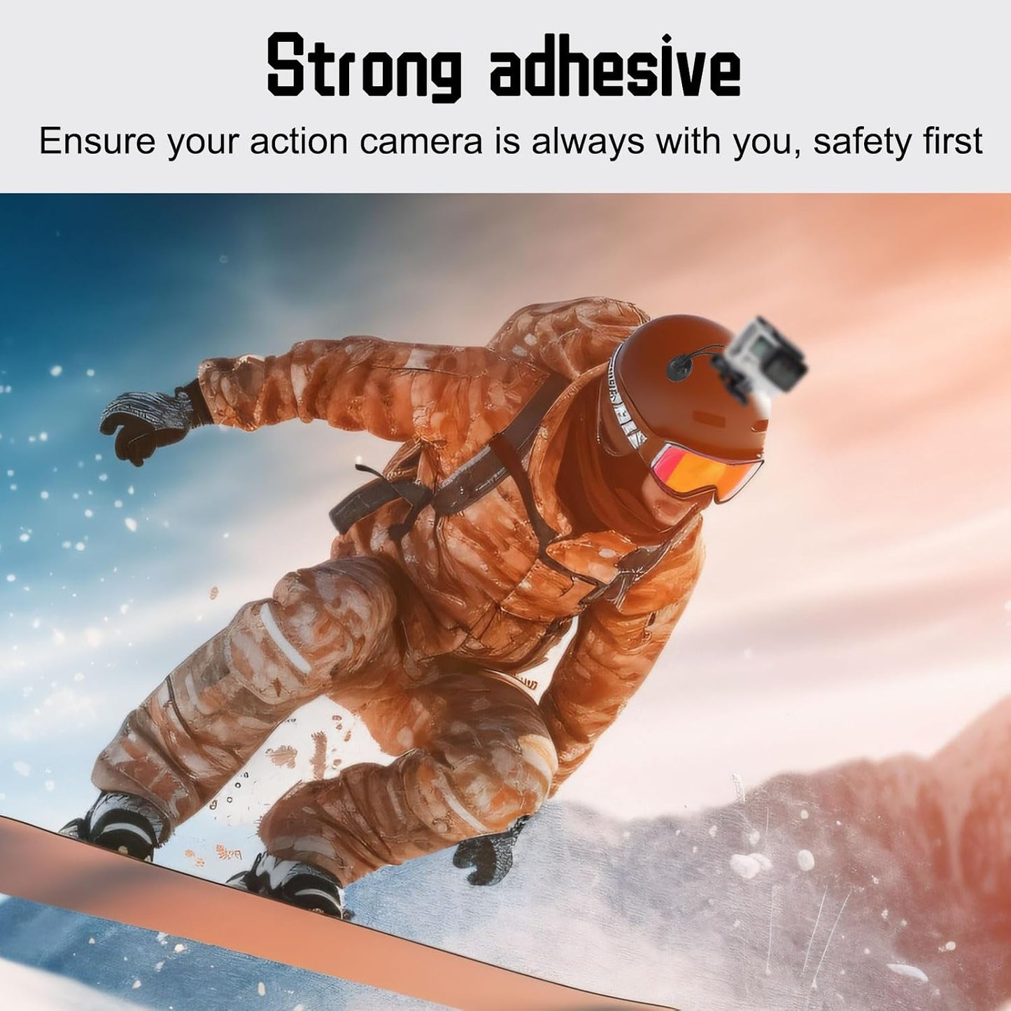 lasuroa 4pcs Insta360 x4 x3 Action Camera Safety Tether with High-Bond Adhesive Pads, Strong Adhesive Stickers Strap