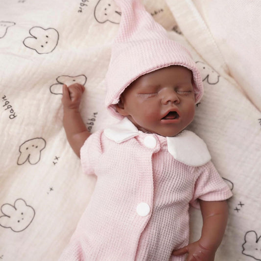 GUIENRLEA Reborn Baby Dolls Silicone Full Body, 12 Inch Platinum Silicone Bathable Poseable Soft Lifelike Newborn Body Dolls for Kids 3+ & Collectors