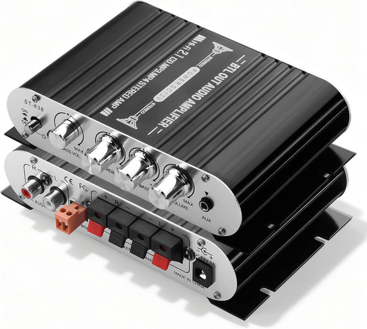 2.1 20Wx2+40W DC12V 3A CERRXIAN Mini Stereo Audio Subwoofer Amplifier, Channel HiFi AMP Board AUX/RCA Input Home Audio