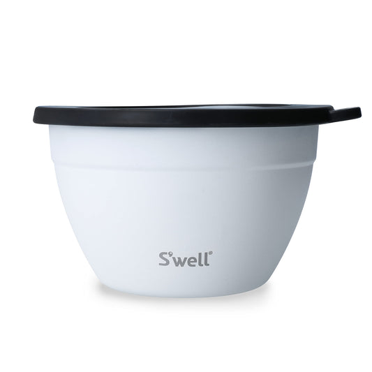 S'well lifetime brands europe limited Salad Bowl Kit, Moonstone, 1.9L - Salad Lunch Box with Condiment Container and Removable Tray - Leak-Proof and Dishwasher Safe