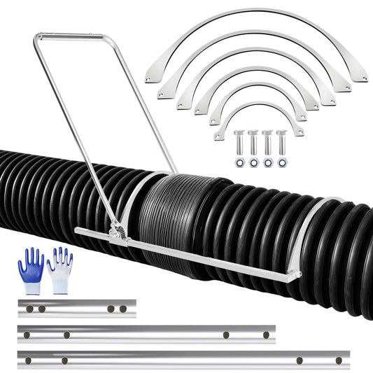 200-600mm HDPE Pipe Tensioner Tool，HDPE Corrugated Pipe Tensioner Tool, Heavy Duty Manual Docking Clamp Kit for Drainage Sewer Construction