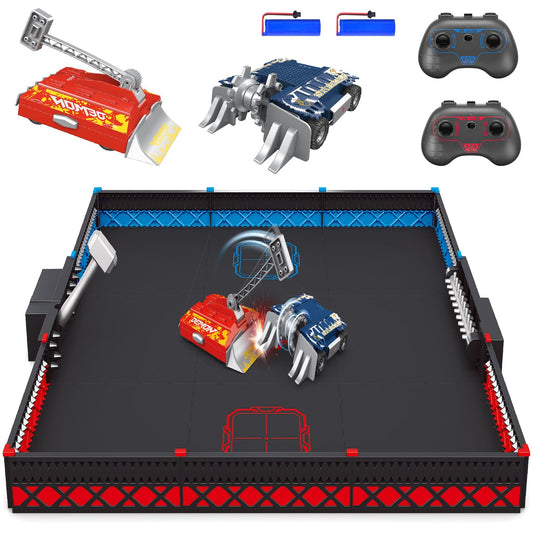 Mostop Battle Robots Arena Set, Interactive RC Fighting Robots Toy - 2.4Ghz Remote Control Robot Toys for Kids, Rechargeable Battle Bots with Arena, Combat Robots STEM Toys for Boys Girls