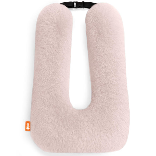 Baby Uma Car Pillow for Kids - Soft 'n Cozy U-Shaped Kids Travel Pillow, Machine Washable Cover & PP Cotton Filling, Car Seat Head Support Toddler, Neck Pillows for Travel (Blush)
