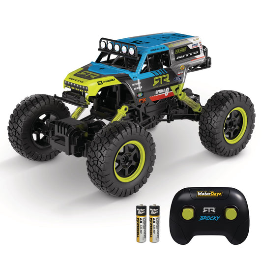 Motor Dayz Vaughn Gittin Ford Bronco RC Truck – 1:15 Scale 4WD Remote Control Car, Officially Licensed Bronco “Brocky,” 2.4GHz Full-Function Control, USB Rechargeable, Ready to Run