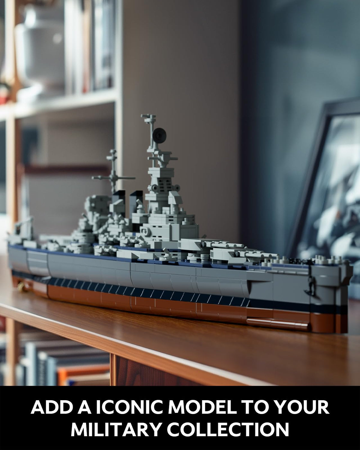 Nifeliz North Battleship, Military Building Set for Adults, Collectible Army Model to Build and Display, Gift Ideal for Military Enthusiasts (NF10280)