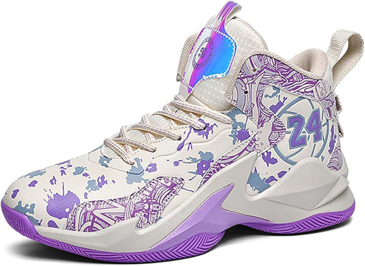 Boys Basketball Shoes Breathable Indoor Athletic Shoes Youth Outdoor Fashion Sneakers Comfortable Basketball Shoes for Girls