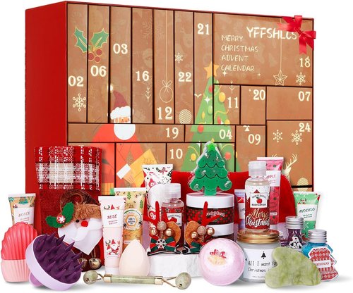 Advent Calendar 2025 | 24 Days of Beauty Bath Gift Sets for Women - Perfect Countdown to Christmas