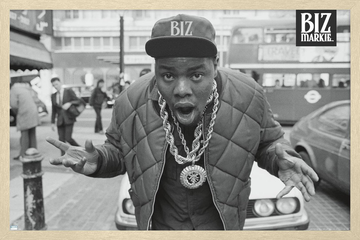 Trends International Biz Markie - London Street Wall Poster, 22.4L x 14.7W, Blonde Framed Version